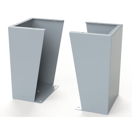 Saginaw Control & Engineering Floor Stand Kit, 18 in. H x 12 in. W x 9.12 in. L, Carbon Steel, 1 PR SCE-FK1812